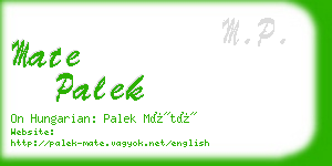 mate palek business card